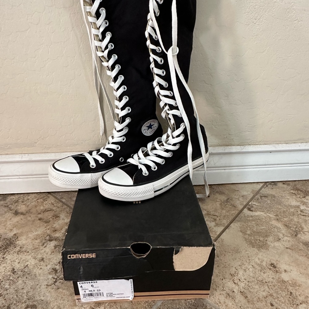 Converse, Chuck Taylor All Star XX High Zipper Black- Women’s Size 6